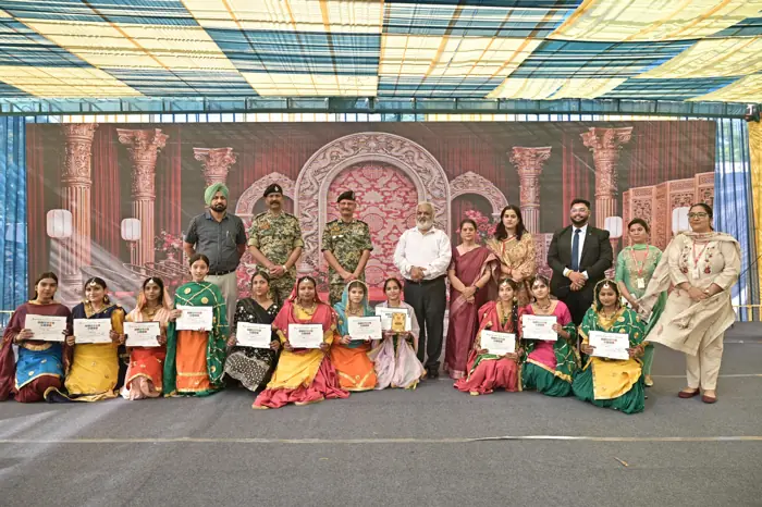 A giddha team with their certificates